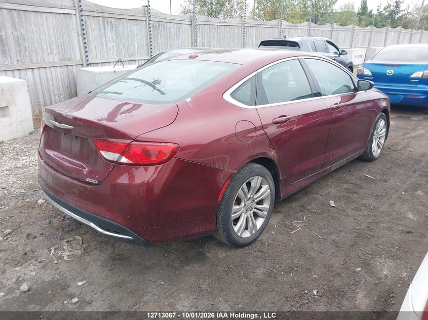Vin: 1c3cccab7gn140280, lot: 3119513, chrysler 200 limited 20164