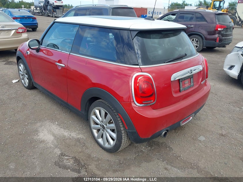 Vin: wmwxp5c53g3b14842, lot: 3119551, mini 3 door cooper 20163