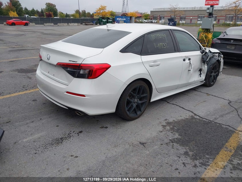 Vin: 2hgfe2f54ph111832, lot: 3119653, honda civic 20234