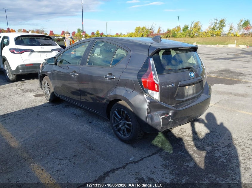 Vin: jtdkdtb30f1578866, lot: 3119856, toyota prius c 20153