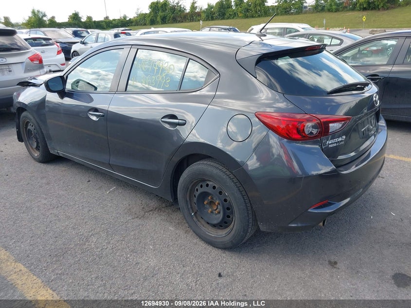 Vin: 3mzbn1k73jm263993, lot: 3120019, mazda mazda3 gx 20183