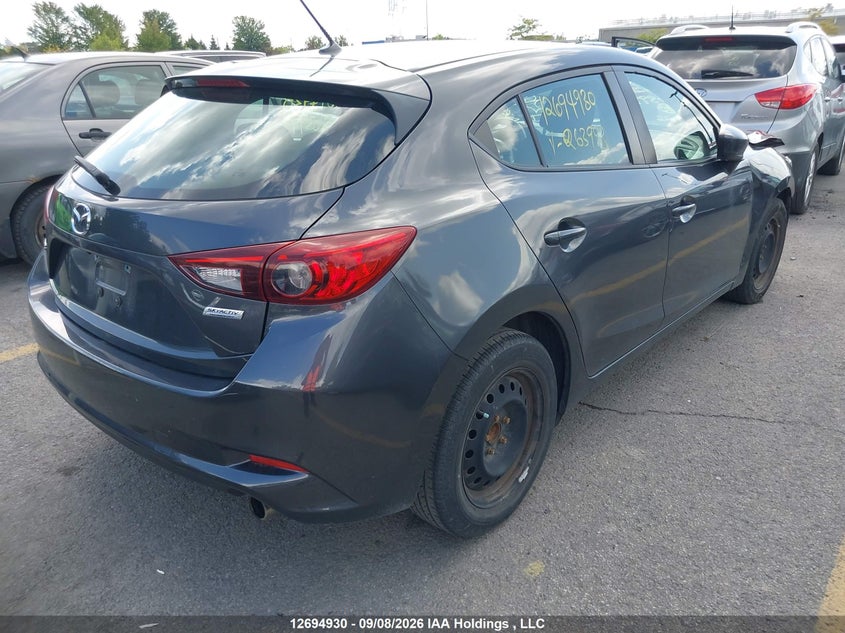 Vin: 3mzbn1k73jm263993, lot: 3120019, mazda mazda3 gx 20184