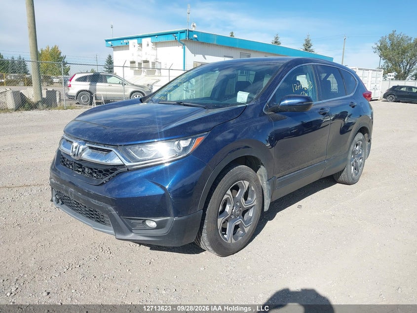 2018 Honda Cr-V Ex, Rear, IAAI, VIN 2HKRW2H55JH149851 — photo 2