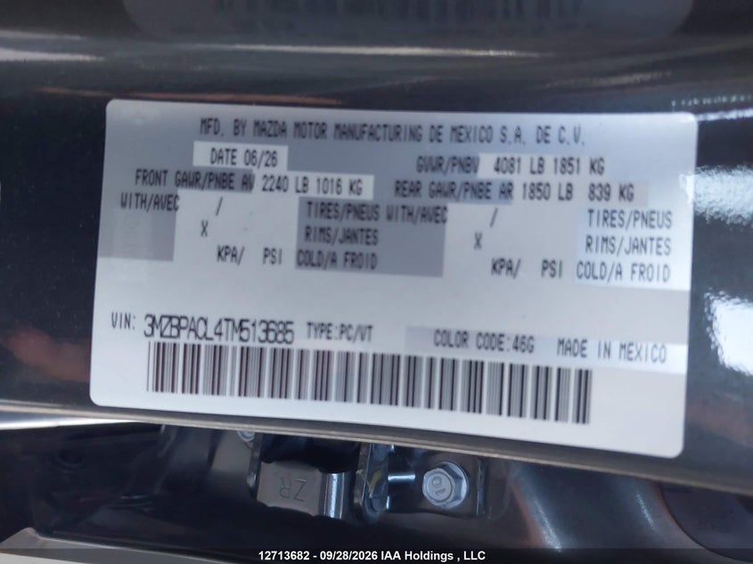 Mazda 3 Preferred/carbon Edition 2026 3MZBPACL4TM513685 Image 18