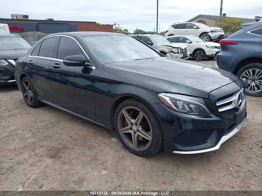2017 Mercedes-Benz C 300, Hail, IAAI, VIN 55SWF4KB2HU192581
