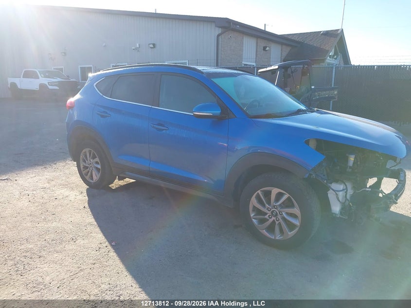 2016 Hyundai Tucson Luxury, Удар спереди, IAAI, VIN KM8J3CA46GU175639