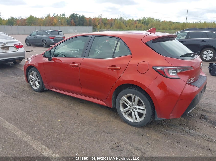 Vin: jtnk4rbexk3015998, lot: 3120377, toyota corolla se/xse 20193
