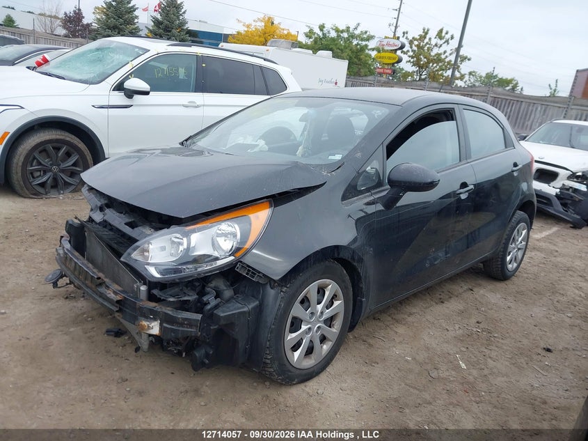 2014 Kia Rio Ex/Lx/Lx+/Sx, Удар спереди, IAAI, VIN KNADM5A30E6945897 — фото 2