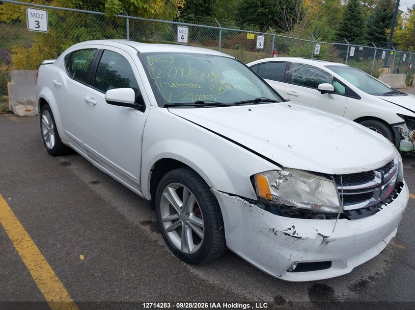 2011 Dodge Avenger Sxt, Front, IAAI, VIN 1B3BD1FB3BN590455