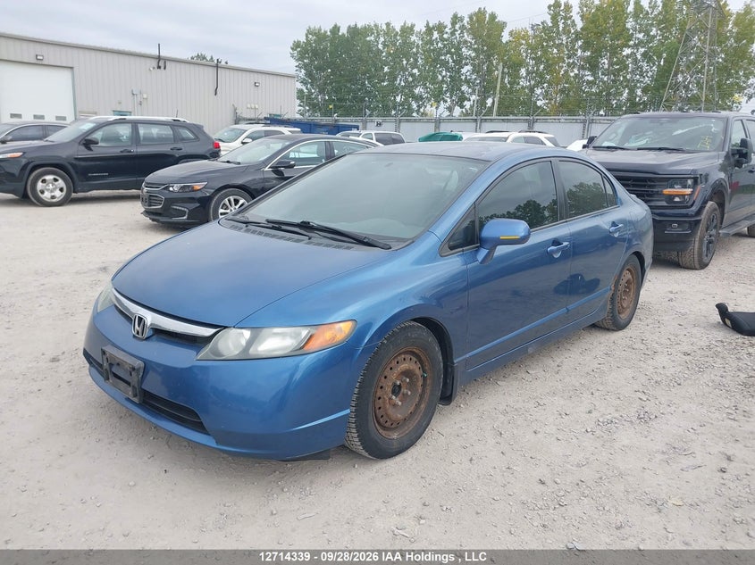 2008 Honda Civic Lx, Charity, IAAI, VIN 2HGFA16588H003768 — photo 2