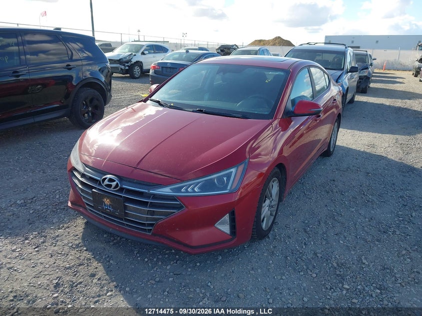 Vin: kmhd84lf9lu920008, lot: 3121024, hyundai elantra sel/value/limited 20202