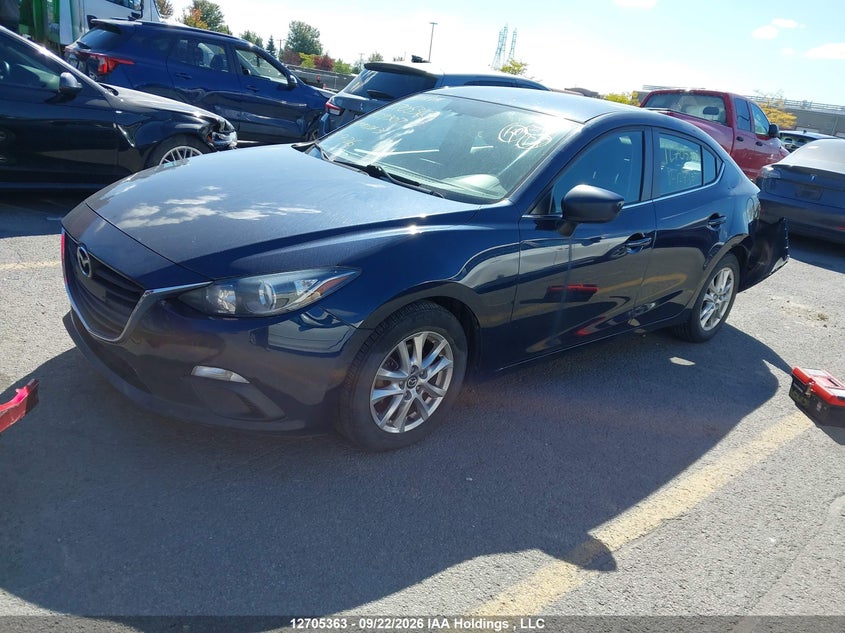 2015 Mazda 3, Лівий зад, IAAI, VIN 3MZBM1V76FM129307 — фото 2