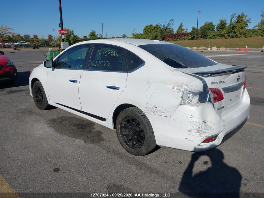 Vin: 3n1ab7ap0jy275736, lot: 3121220, nissan sentra 1.8 s/1.8 sv/1.8 sv midnight edition 20183