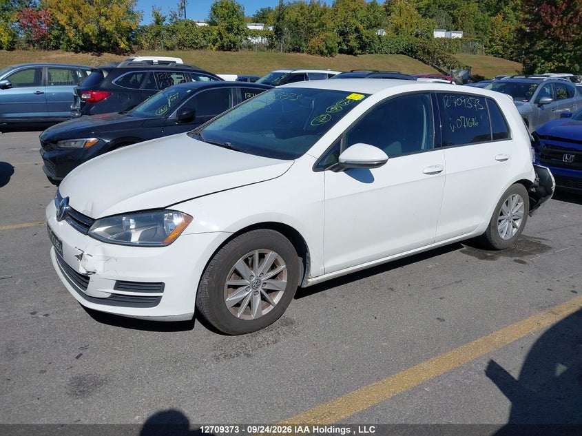 2015 Volkswagen Golf, Удар ззаду, IAAI, VIN 3VW217AU5FM071696 — фото 2