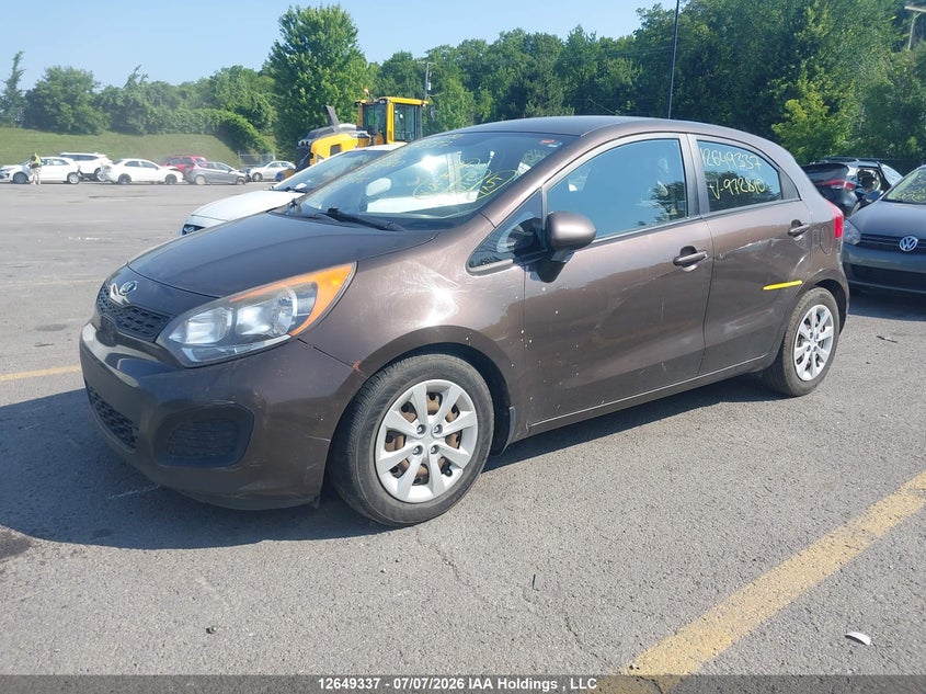 2015 Kia Rio, Затоплення, IAAI, VIN KNADM5A37F6972810 — фото 2