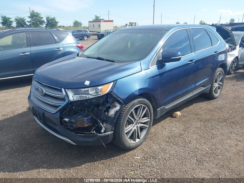 2017 Ford Edge, Удар спереду, IAAI, VIN 2FMPK4J96HBB92088 — фото 2