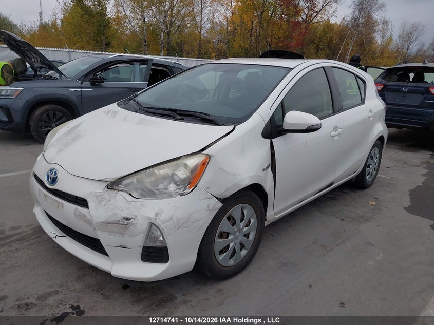 Vin: jtdkdtb38c1503179, lot: 3121360, toyota prius c technology 20122