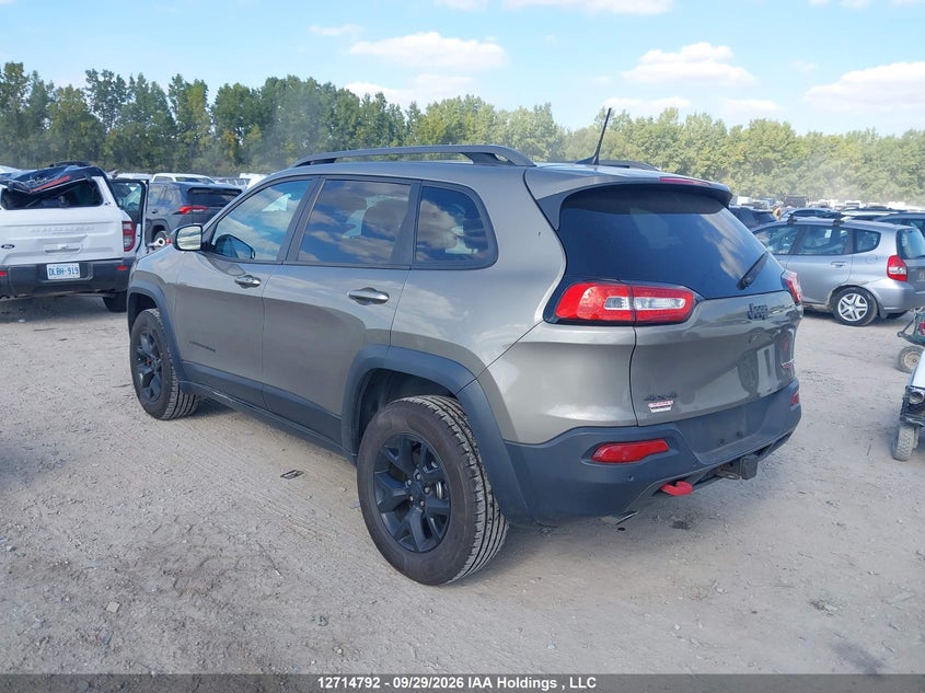 Vin: 1c4pjmbs4gw365984, lot: 3121411, jeep cherokee trailhawk 20163