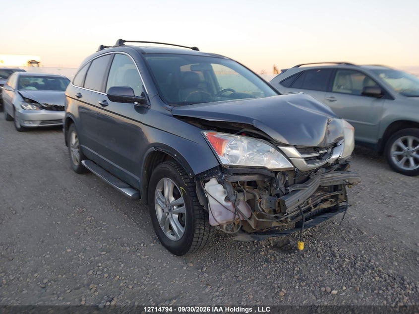 2011 Honda Cr-V Ex-L, Удар спереди, IAAI, VIN 5J6RE4H77BL810268