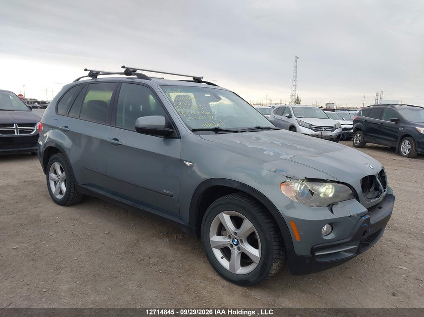 2007 BMW X5 3.0I, Удар спереди, IAAI, VIN 5UXFE43517L013602