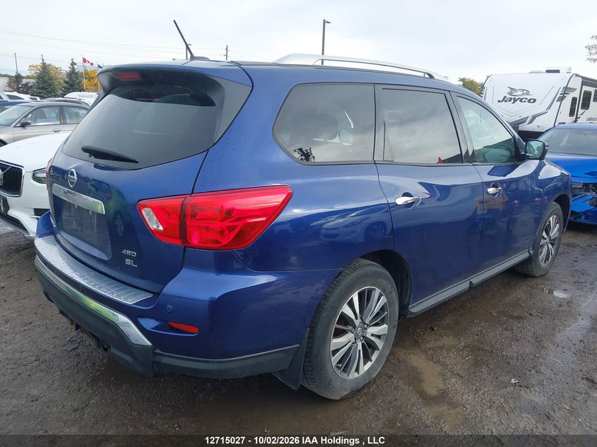Vin: 5n1dr2mm7jc672651, lot: 3121659, nissan pathfinder s/sv/sl/platinum 20184