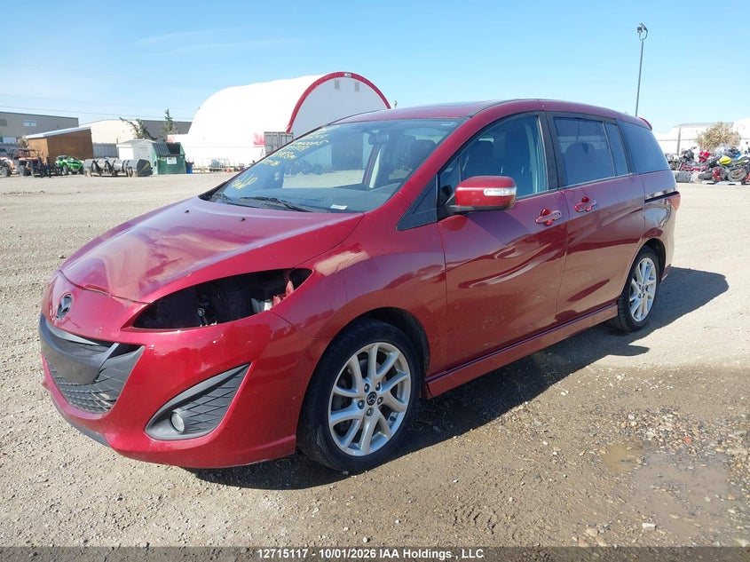 2017 Mazda Mazda5 Gt, Удар спереди, IAAI, VIN JM1CW2DLXH0193703 — фото 2