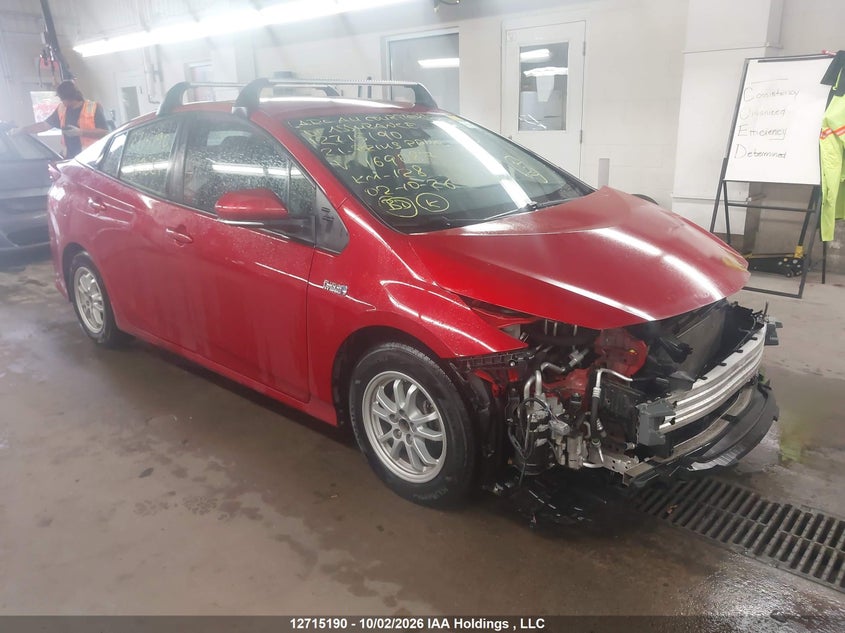 Vin: jtdkamfp6m3169087, lot: 3121832, toyota prius prime le/xle/limited 2021 img_1