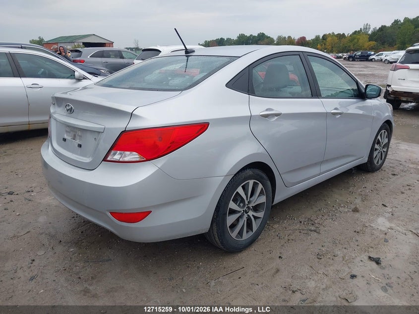 Vin: kmhct4ae2hu298525, lot: 3121902, hyundai accent se 20174