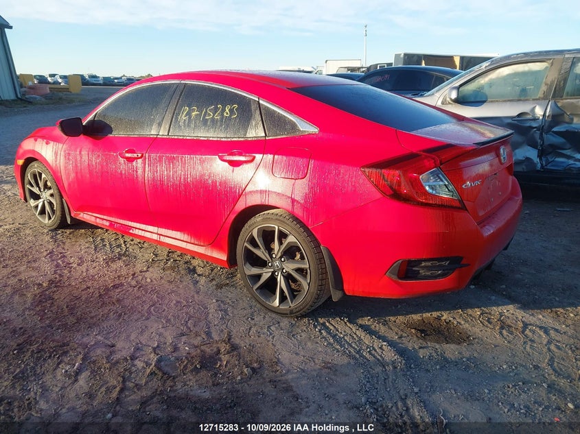 Vin: 2hgfc2f89lh013082, lot: 3121926, honda civic 20203