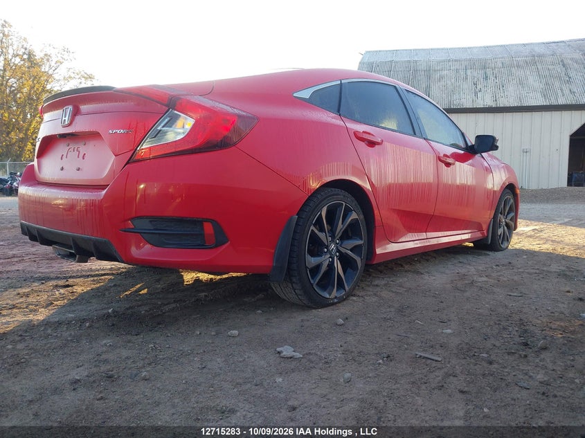 Vin: 2hgfc2f89lh013082, lot: 3121926, honda civic 20204