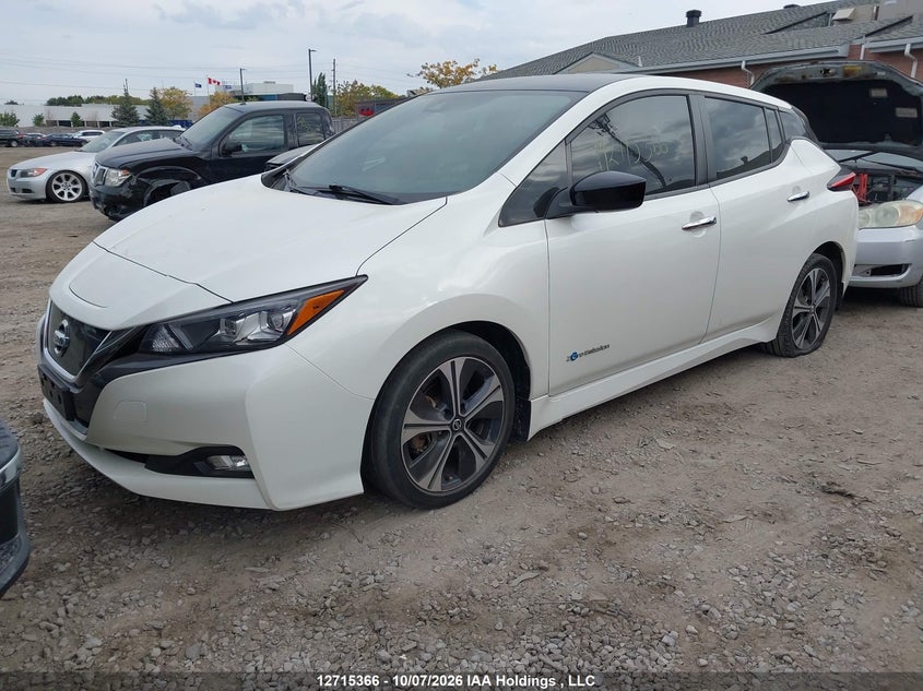 2018 Nissan Leaf S/Sv/Sl, Front, IAAI, VIN 1N4AZ1CP7JC310676 — photo 2