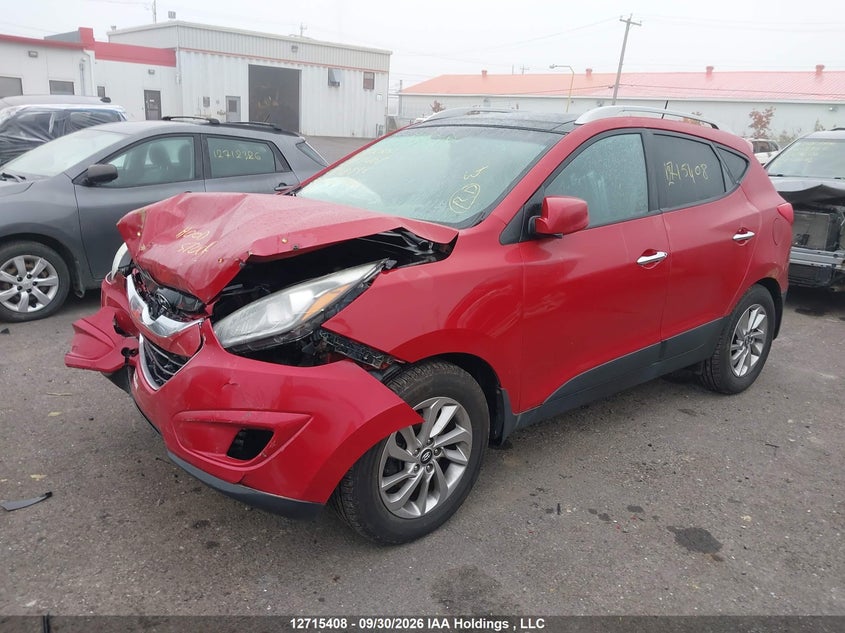 2014 Hyundai Tucson Gls, Front, IAAI, VIN KM8JUCAG3EU838895 — photo 2