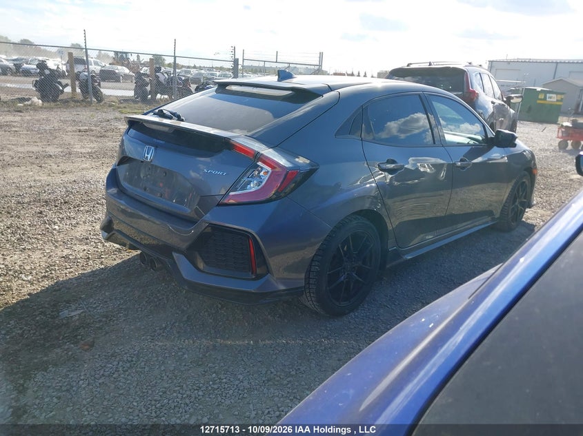 Vin: shhfk7h44hu309891, lot: 3122360, honda civic sport 20174