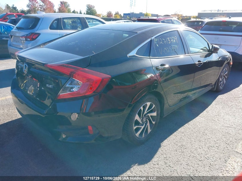 Vin: 2hgfc2f60jho25844, lot: 3122376, honda civic se 20184