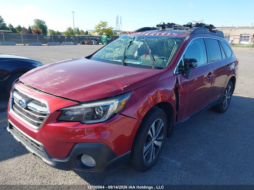 Vin: 4s4bsdnc9j3322452, lot: 3122676, subaru outback 2.5i limited 20182