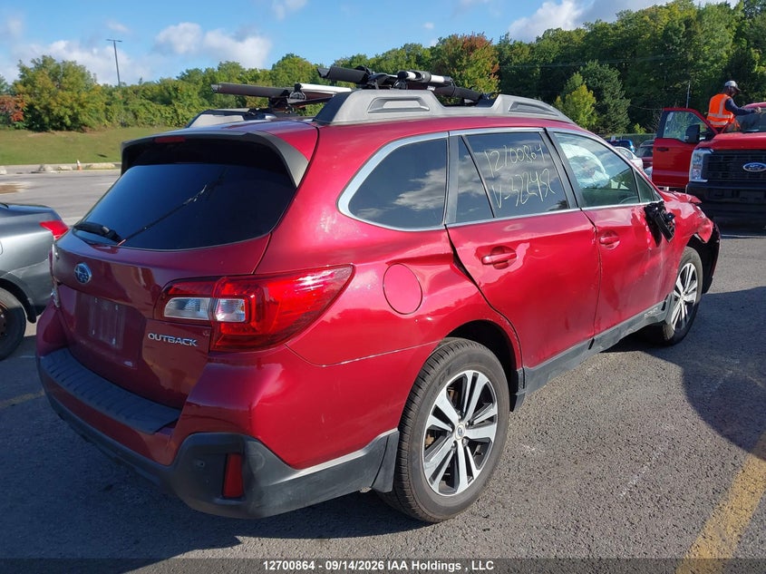 Vin: 4s4bsdnc9j3322452, lot: 3122676, subaru outback 2.5i limited 20184
