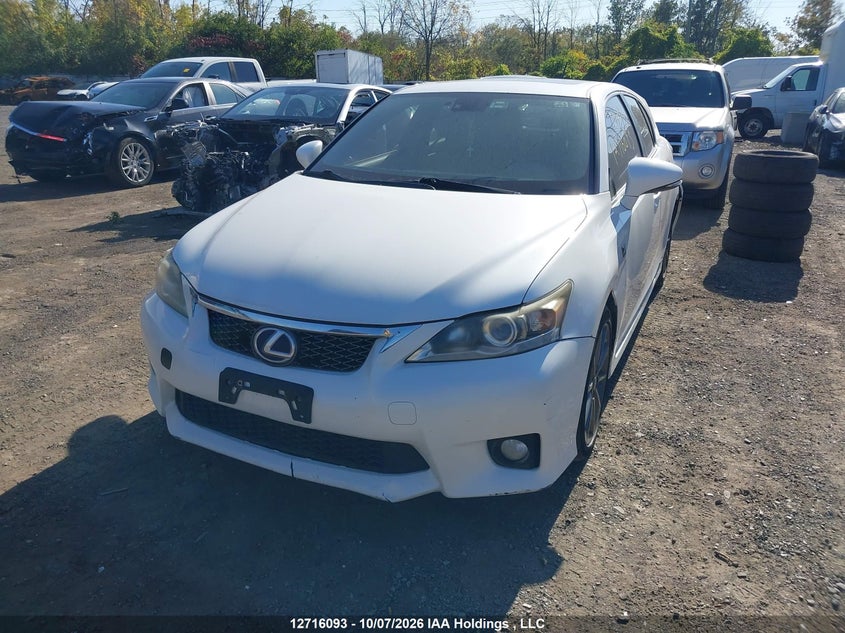 2012 Lexus Ct 200, Rear, IAAI, VIN JTHKD5BH2C2088246 — photo 2