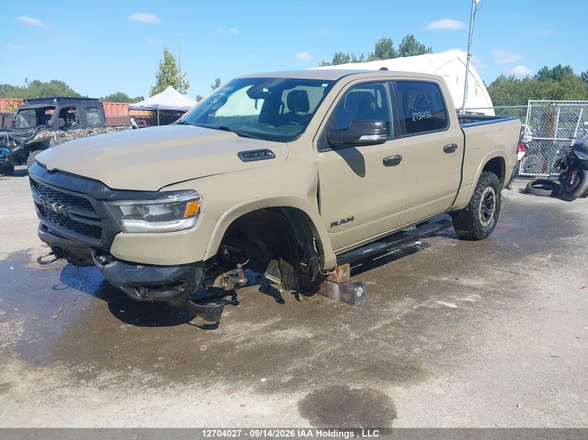 2020 Ram 1500 Big Horn, Left Front, IAAI, VIN 1C6SRFFT5LN278426 — photo 2