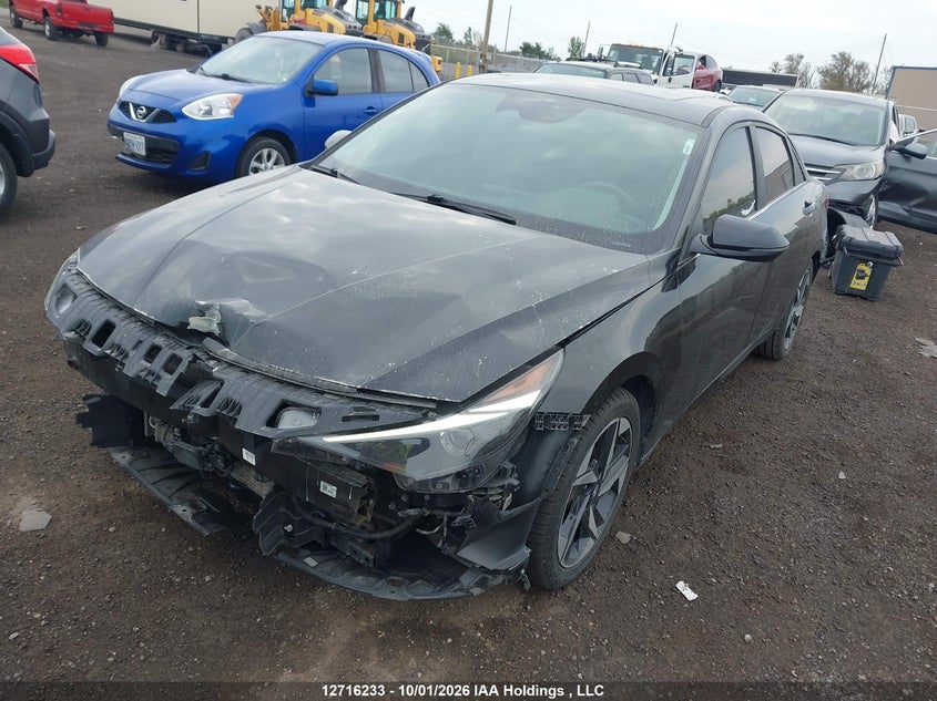 Vin: kmhln4aj3pu080552, lot: 3122961, hyundai elantra hybrid luxury 20232