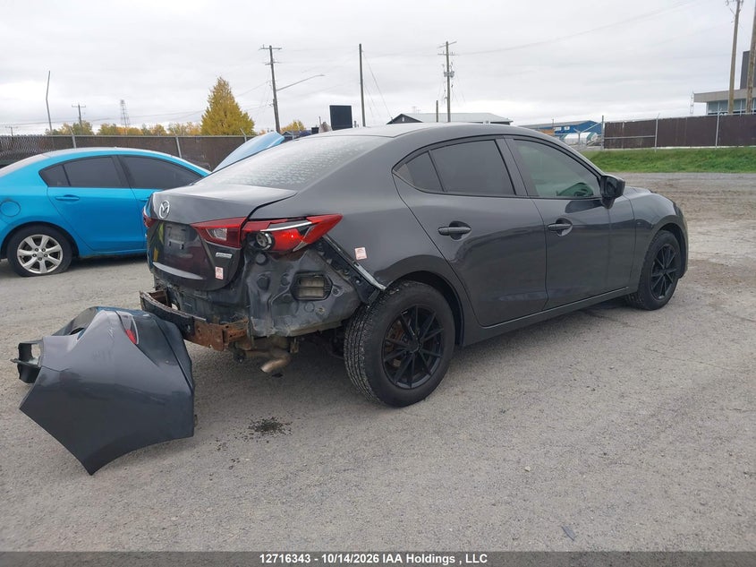 Vin: 3mzbm1u7xfm158486, lot: 3123071, mazda 3 20154