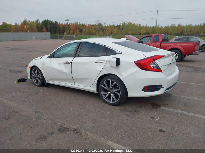 Vin: 2hgfc1f94kh100695, lot: 3123072, honda civic touring 20193