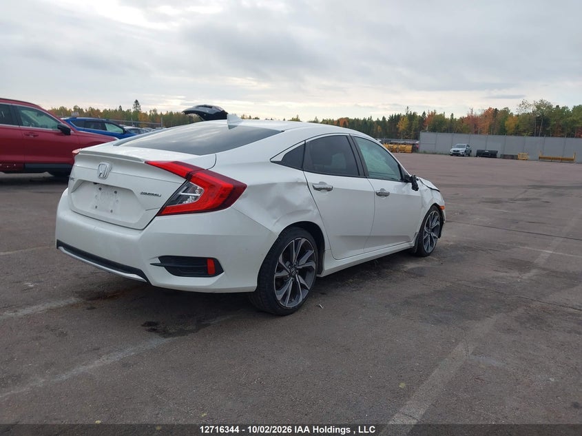 Vin: 2hgfc1f94kh100695, lot: 3123072, honda civic touring 20194