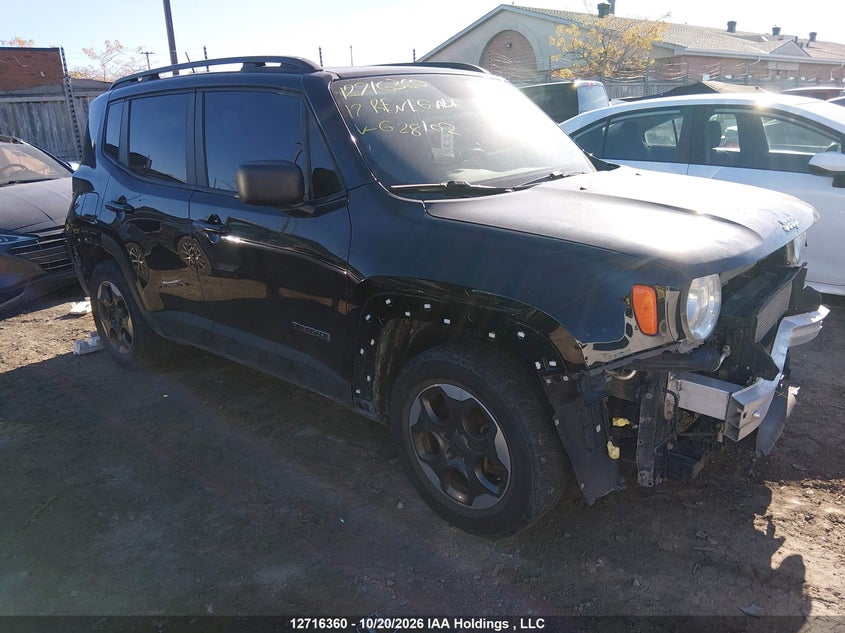 2017 Jeep Renegade Sport, Front, IAAI, VIN ZACCJAAB4HPG28102
