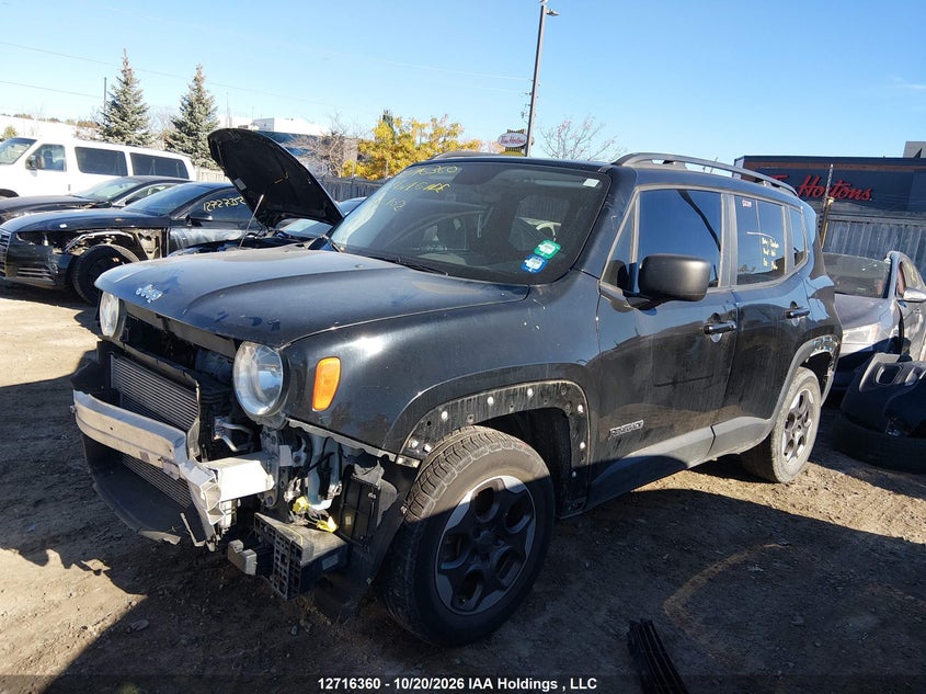 2017 Jeep Renegade Sport, Удар спереди, IAAI, VIN ZACCJAAB4HPG28102 — фото 2