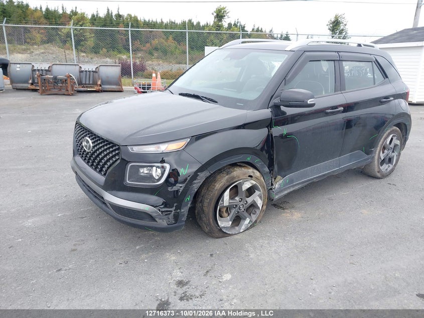 Vin: kmhrc8a38su373705, lot: 3123107, hyundai venue ultimate w/black interior (ivt) 20252