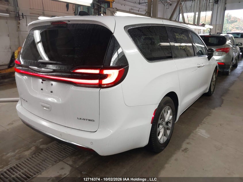 Vin: 2c4rc1ggxtr264165, lot: 3123108, chrysler pacifica limited 20264