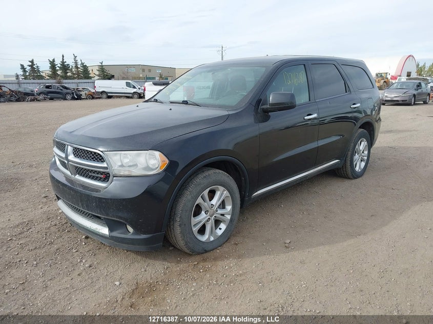 2013 Dodge Durango Sxt, Град, IAAI, VIN 1C4RDJAG3DC500395 — фото 2