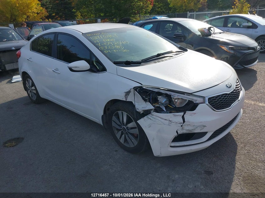 2014 Kia Forte, Front, IAAI, VIN KNAFX4A87E5092040