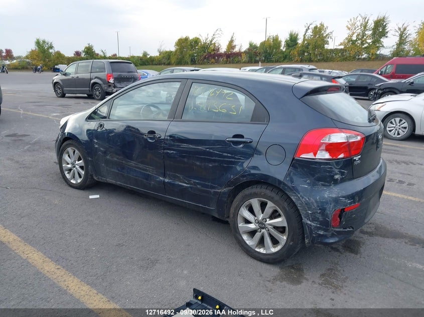 Vin: knadn5a39g6593631, lot: 3123240, kia rio ex/ex+ w/sunroof/lx/lx+/lx+ eco/sx 20163