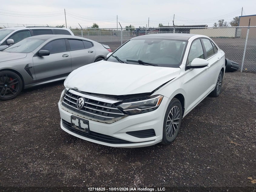 2019 Volkswagen Jetta 1.4 Tsi Highline, Удар спереди, IAAI, VIN 3VWE57BU9KM259504 — фото 2